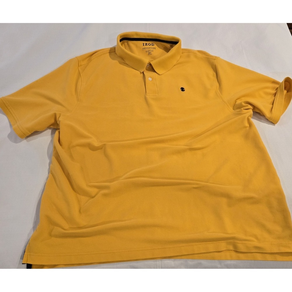 IZOD Men's Short Sleeve Advance Performance Natural Stretch Polo Style Shirt 2XL